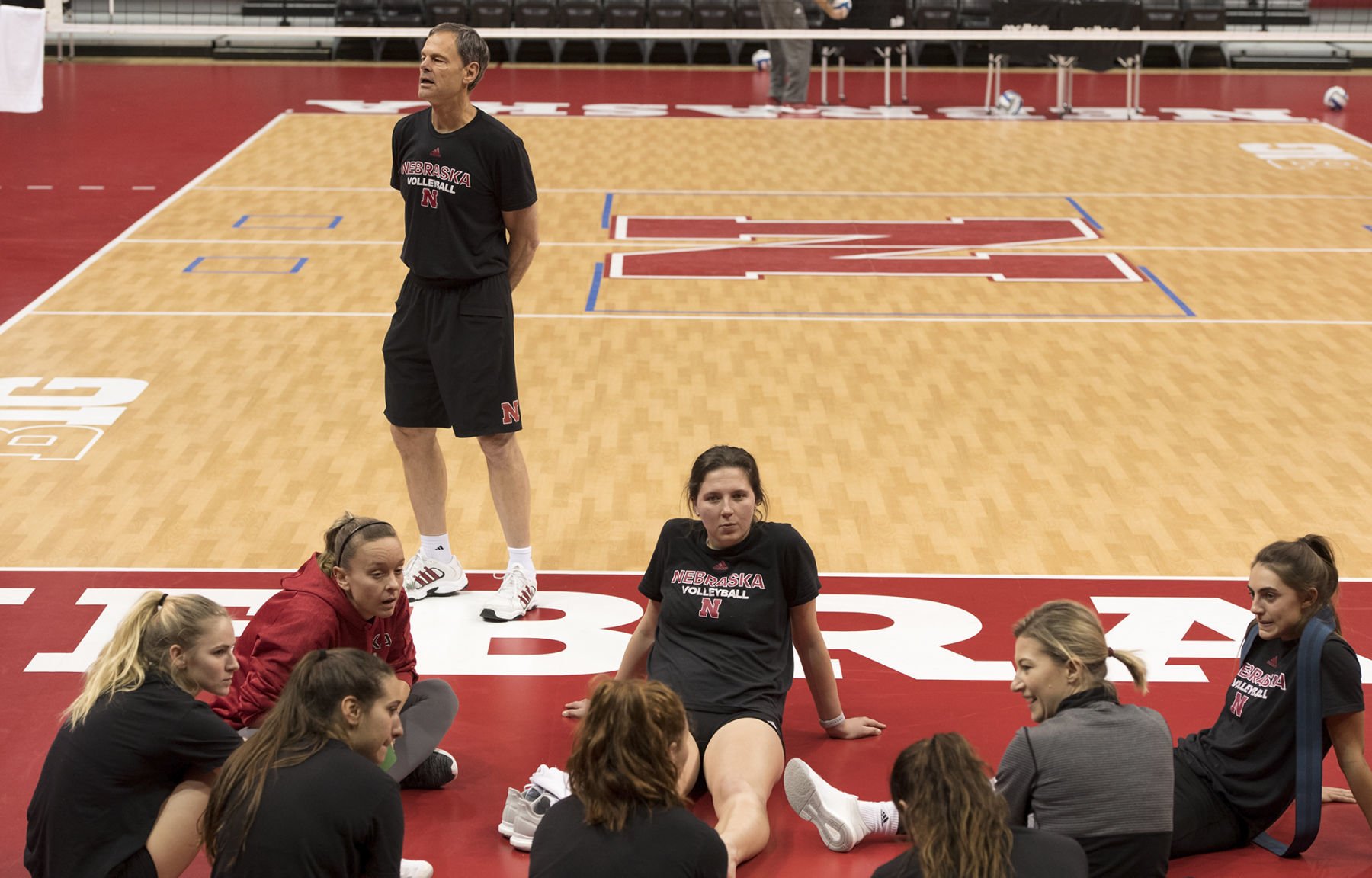 NCAA Volleyball Tournament practice, 11.29